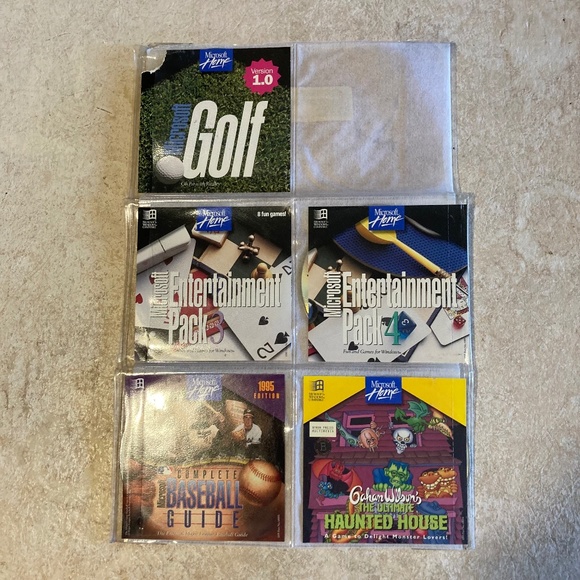 Vintage Five Microsoft Windows CD ROM Bundle